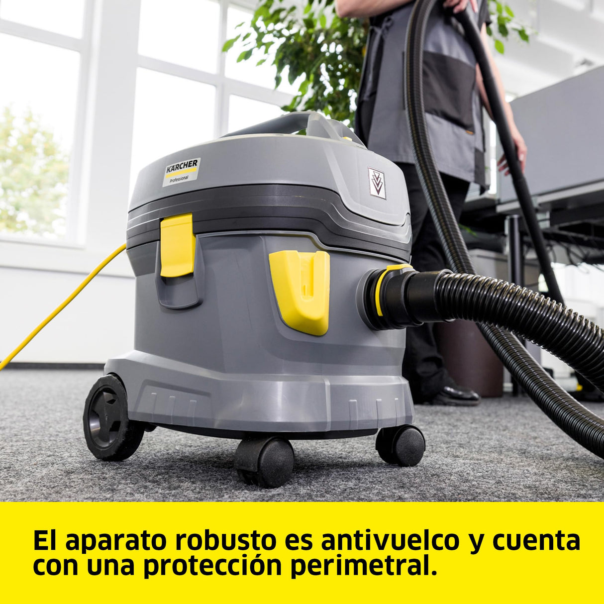 Kärcher Aspirador en seco T 11/1 Classic, depósito: 11 l, Potencia: 850 W, Nivel de presión acústica: 61 dB(A), Peso: 3,9 kg, Cable: 7,5 m, Cesta de Filtro Permanente