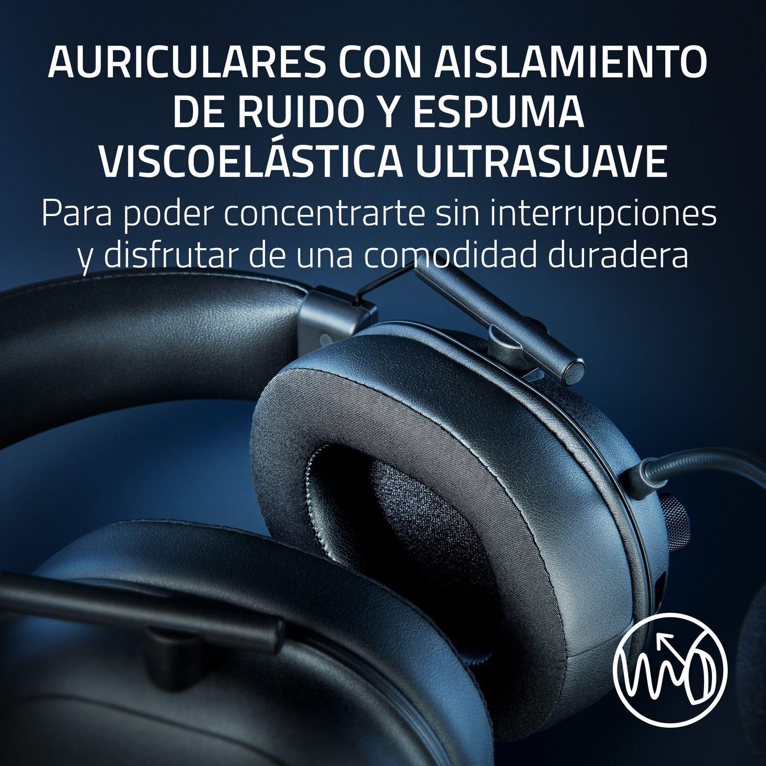 Razer Blackshark V2 Hyperspeed - PC Auriculares Inalámbricos para Juegos E-Sports Ligeros 280g (Micrófono de Banda Superancha, Diafragma Triforce 50mm, Espuma Aislante del Sonido, 70 Horas) Blanco