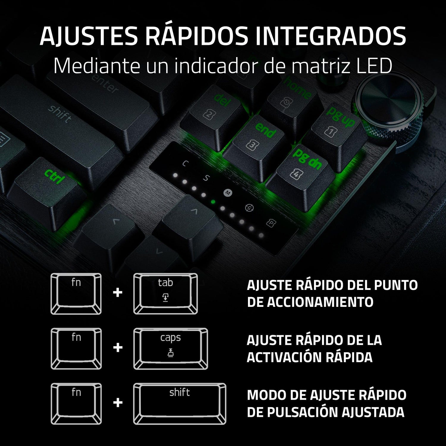 Razer Huntsman V3 Pro TKL - A Teclado óptico analógico para Esports (Modalità Attivazione Rapida, Dial Digital multifunción y Botones de Control específicos) US-Layout | Negro