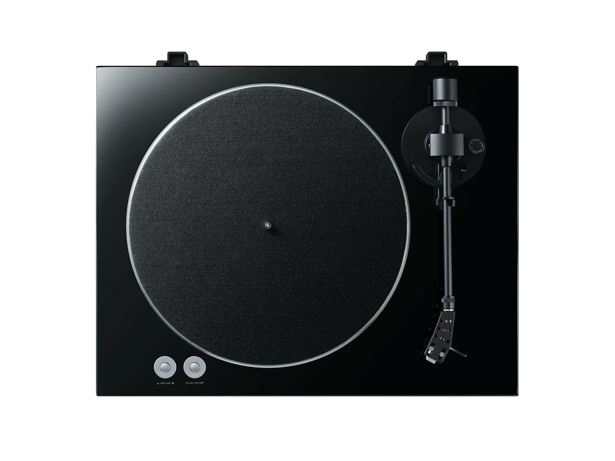 Yamaha TT-S303 Tocadiscos Hi-Fi con Correa para vinilos, preamplificador Integrado, Salida de línea y Phono conmutables, Negro