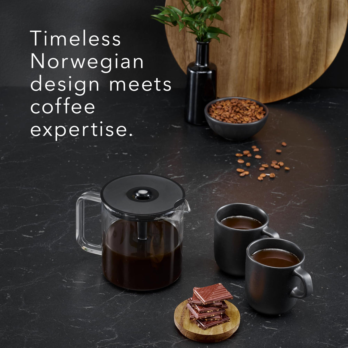 Wilfa PERFORMANCE Cafetera – Cafetera avanzada con una capacidad de 1,25 litros para un café de sabor óptimo, negro, 602263