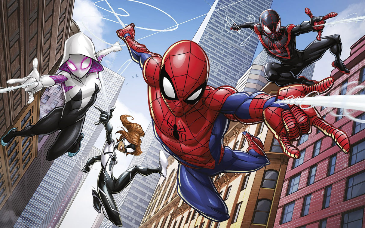 Komar WTD - Papel pintado fotográfico para habitación infantil (400 x 250 cm), diseño de Spider-Man de Marvel