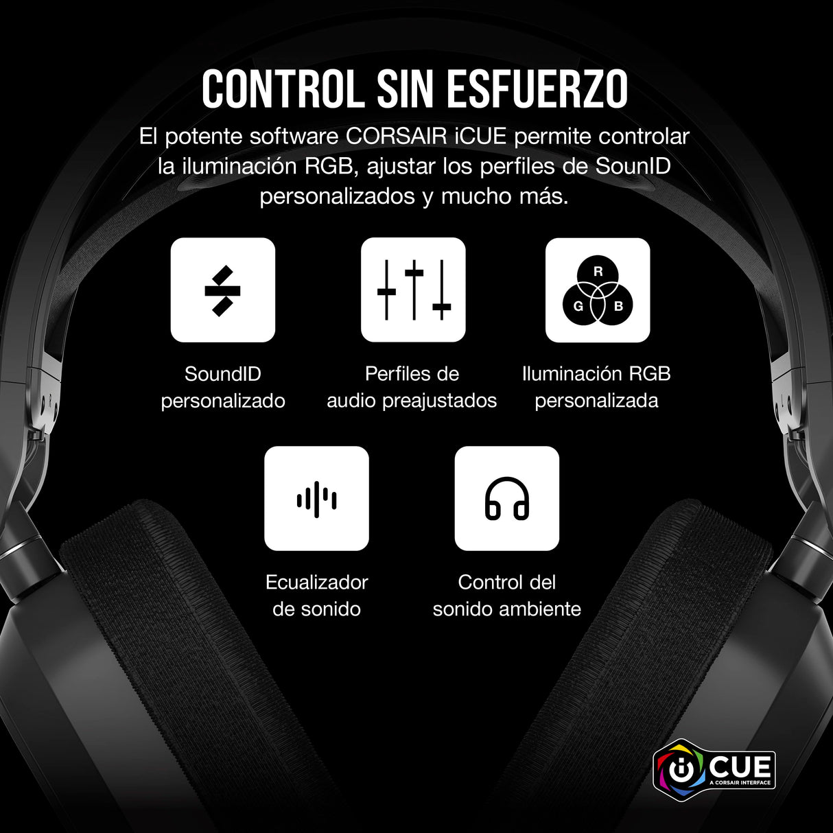 Corsair HS80 MAX Wireless Auriculares para Juegos Multiplataforma con Bluetooth – Dolby Atmos – Micrófono de Calidad Broadcast – Compatible con iCUE – PC, Mac, PS5, PS4, Switch, Móvil – Gris Acero