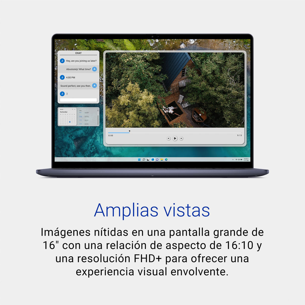 Dell Inspiron 16 5645 Ordenador Portátil de 16" 16:10 FHD+, AMD Ryzen 7 8840U, 16GB RAM, 1TB SSD, AMD Radeon Graphics, Windows 11 Home, Teclado retroiluminado QWERTY español Azul Medianoche