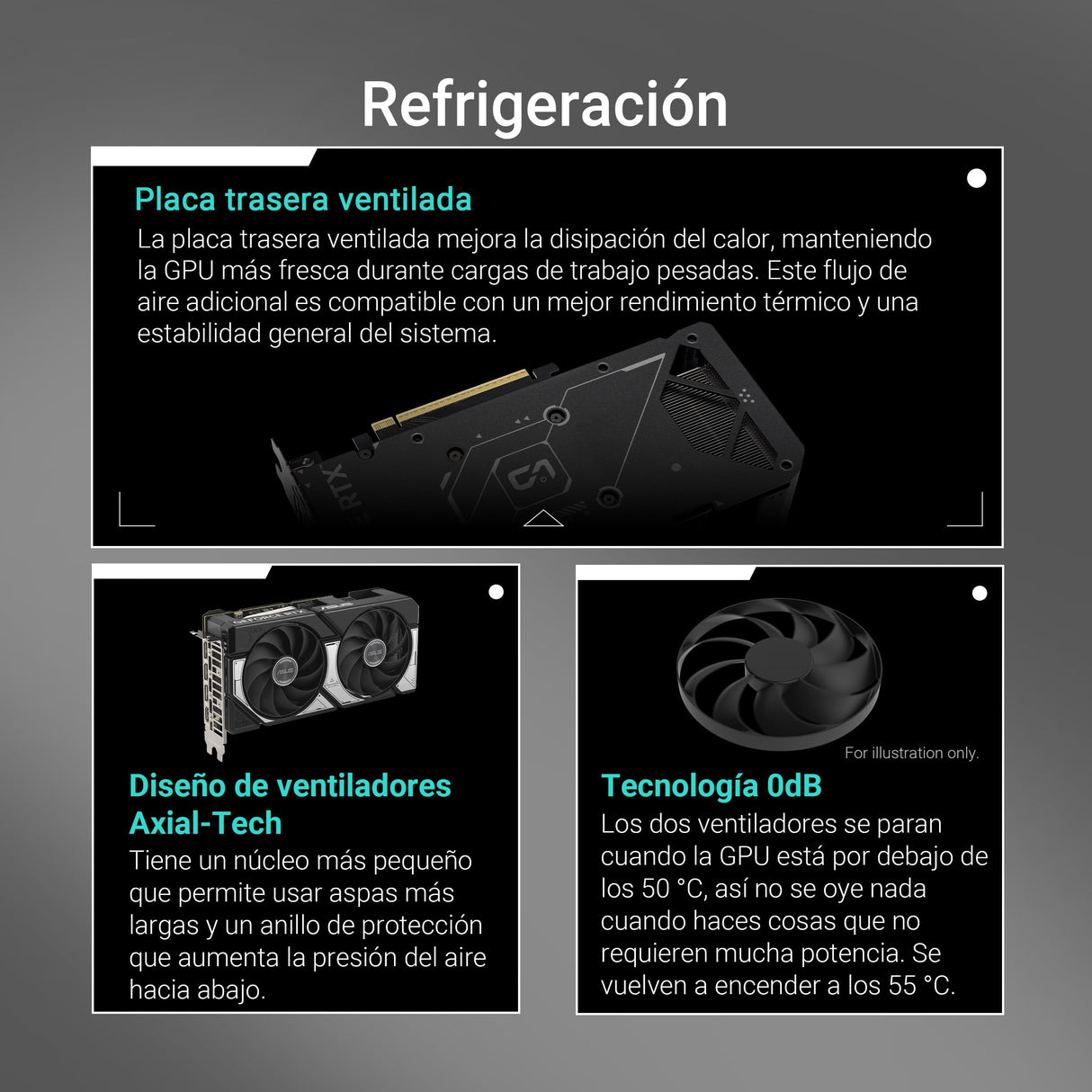 ASUS Dual GeForce RTX 5060 Ti 16GB GDDR7 OC Edition (PCIe 5.0, 16GB GDDR7, DLSS 4, HDMI 2.1b, DisplayPort 2.1b, diseño de 2.5 Ranuras, diseño de Ventilador Axial-Tech, tecnología 0dB)