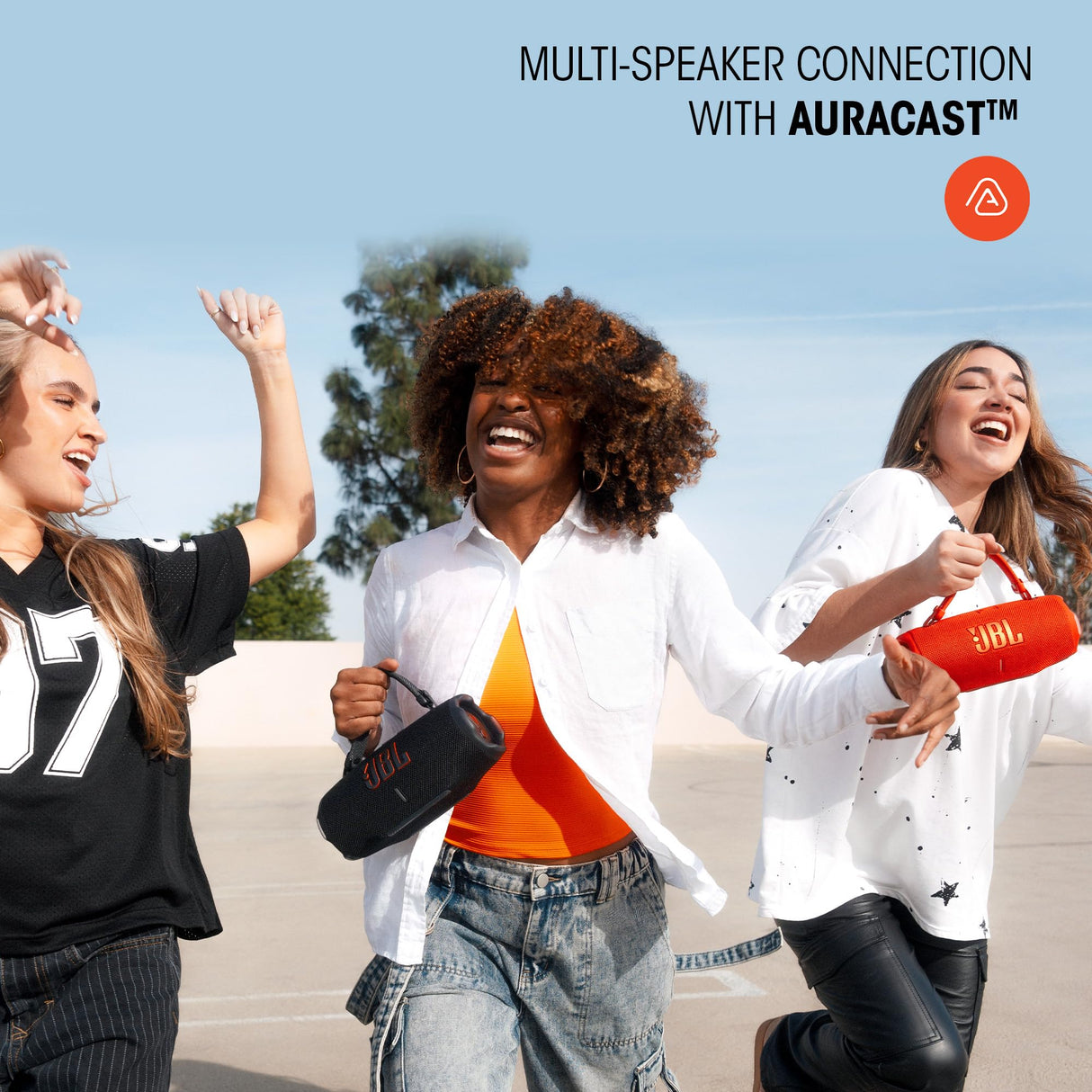 JBL Charge 6, Altavoz Bluetooth portátil inalámbrico, 28h de batería, Resistencia al Agua IP68, a Prueba de Polvo y caídas, Sonido Pro con AI Sound Boost, Compatible con Auracast, Negro