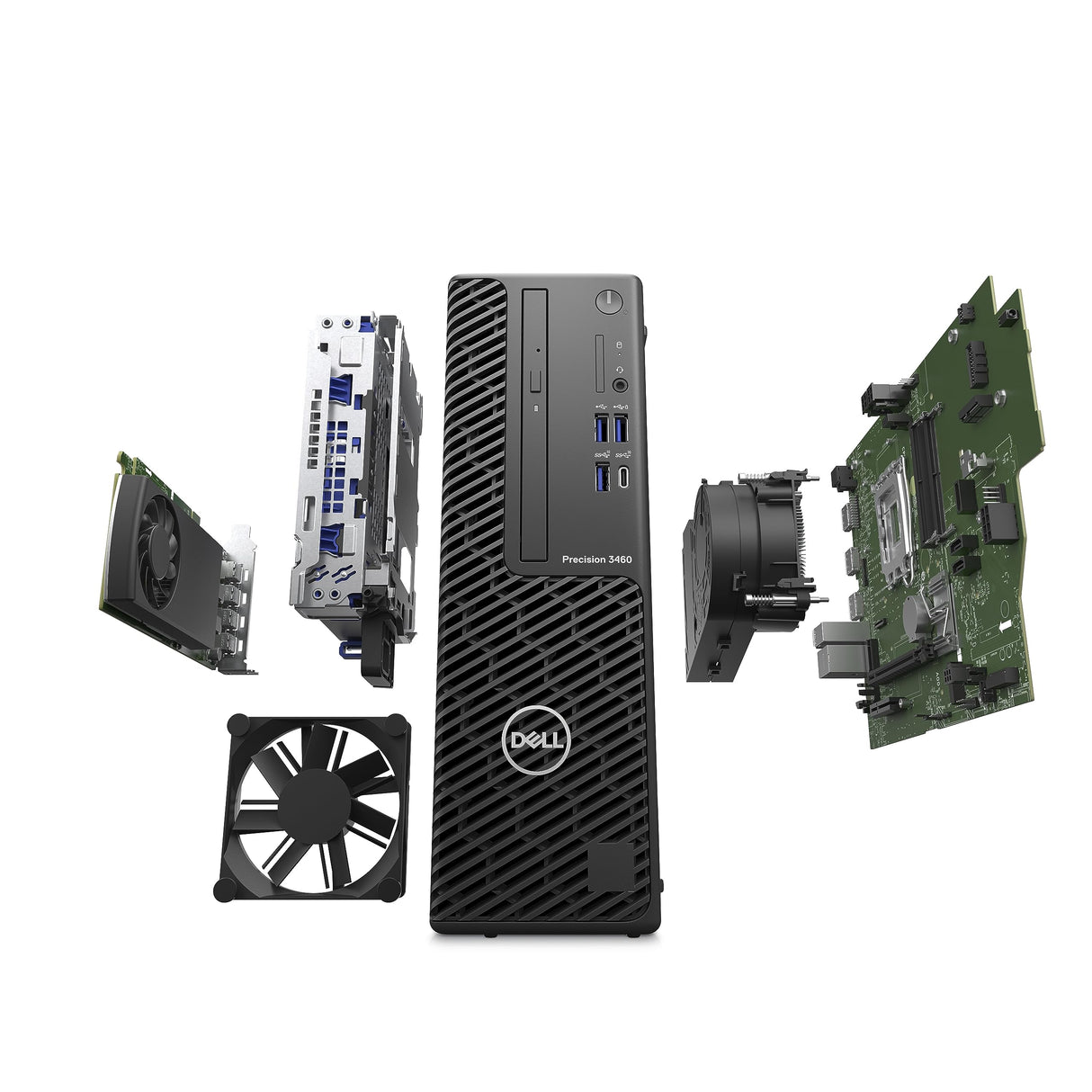 DELL Precision 3460 Intel Core™ i7 i7-14700 16 Go DDR5-SDRAM 512 Go SSD Windows 11 Pro SFF Station de travail Noir