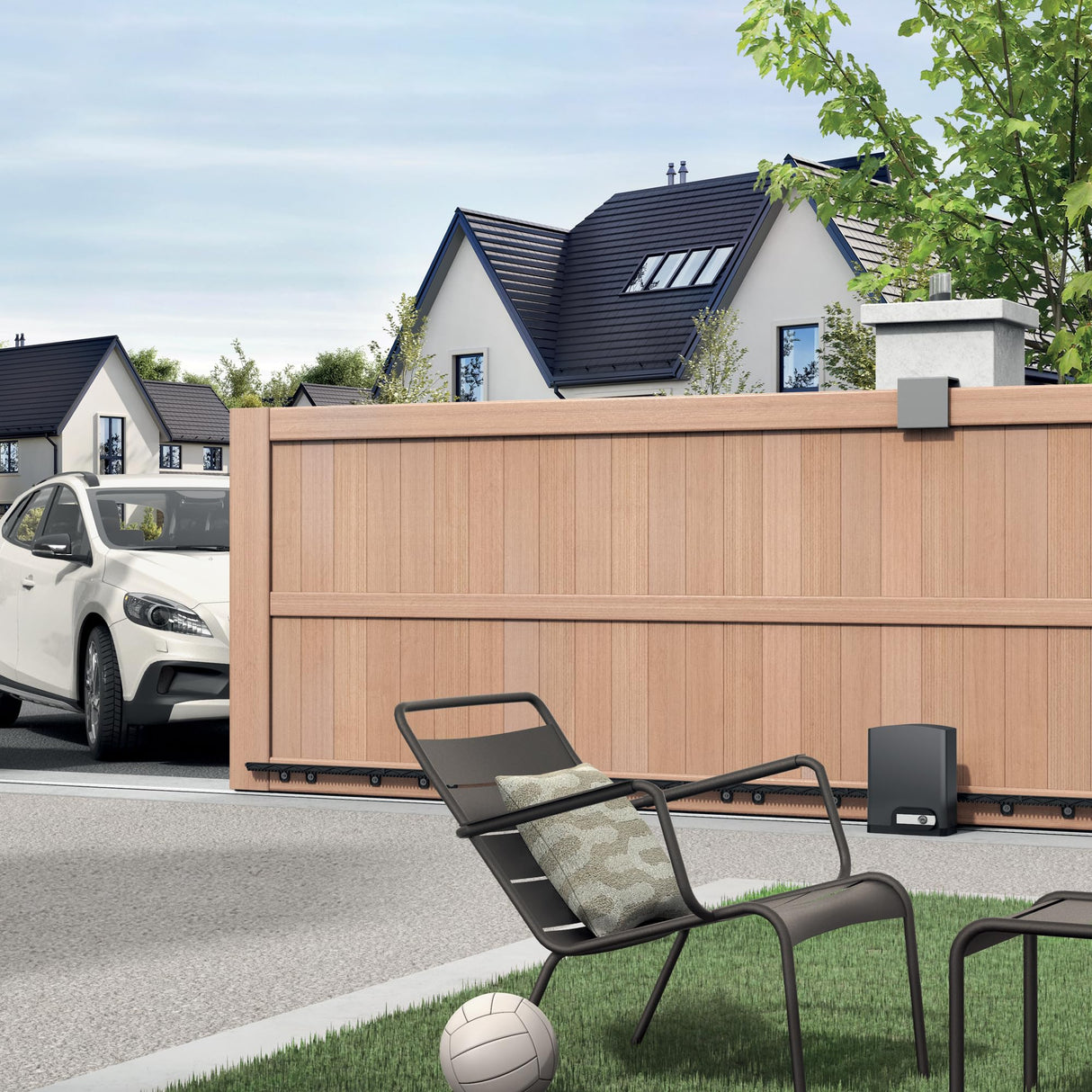 Avidsen 114465 Motorización conectada para Puerta corredera-Orea Connect, Gris