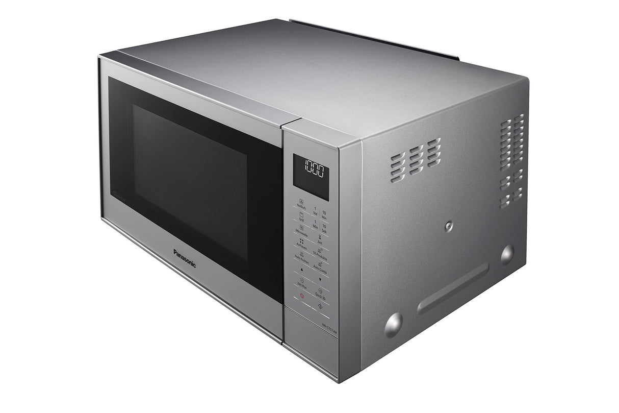 Panasonic NN-CT57JMGPG - Microondas (1000 W, con parrilla y aire caliente, microondas inversor, 27 litros, baja profundidad), color plateado