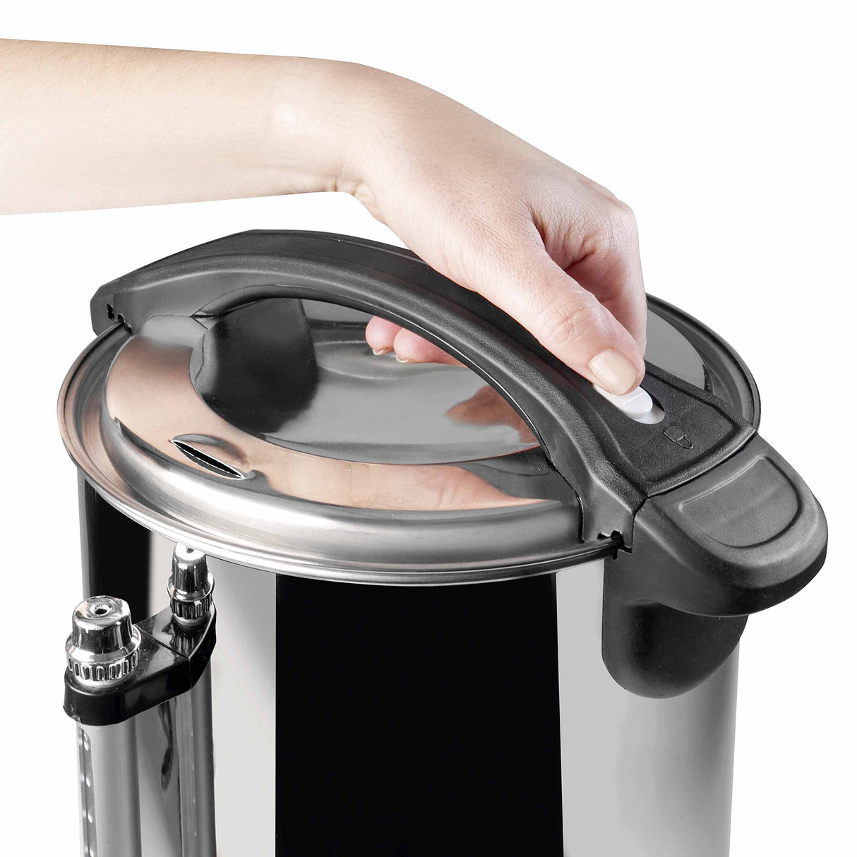Lacor 69471 Dispensador Eléctrico, 1500 W, 10 litros, Acero Inoxidable