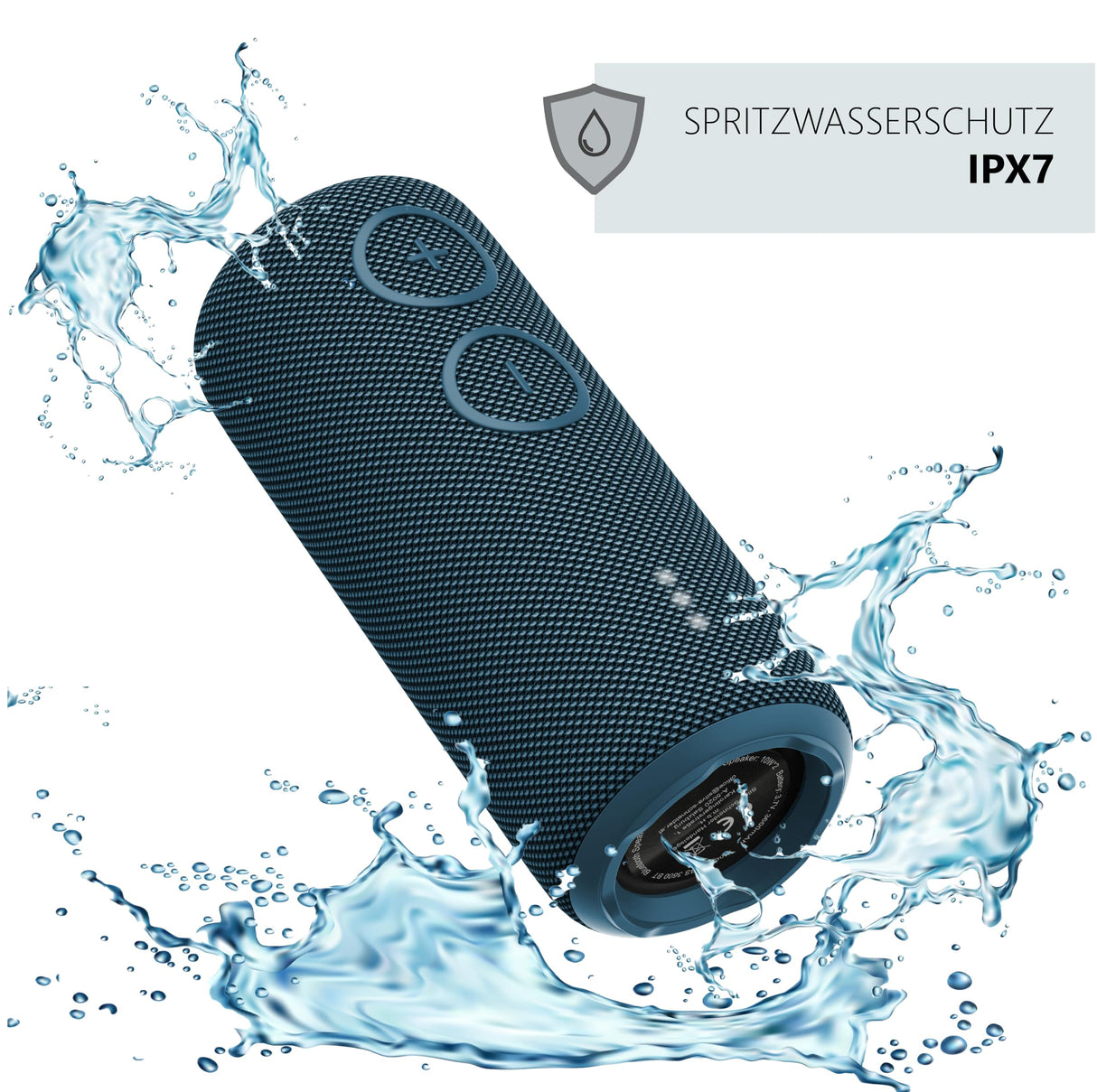 SILVA Schneider Altavoz Bluetooth PBS 3600 BT | 200 W | IPX7 Resistente al Agua | TWS & LED-RGB | batería de 3600 mAh | hasta 7 Horas de autonomía | Azul