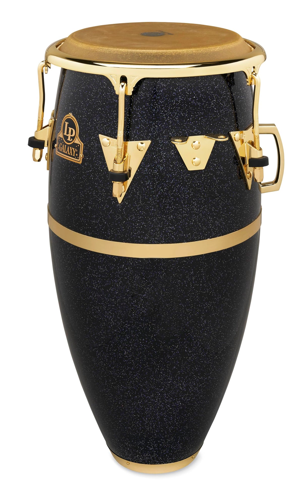 Conga Latin Percussion Galaxy Fiberglass Quinto 11" LP808Z, Holo Sparkle, Hardware dorado