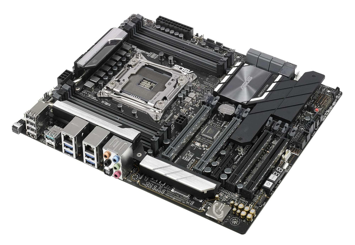 Asus Workstation Board - Placa base Intel LGA 2066 ATX con DDR4 4133MHz, dual M.2 y M.2 heatsink, U.2, conector USB 3.1 Gen 2