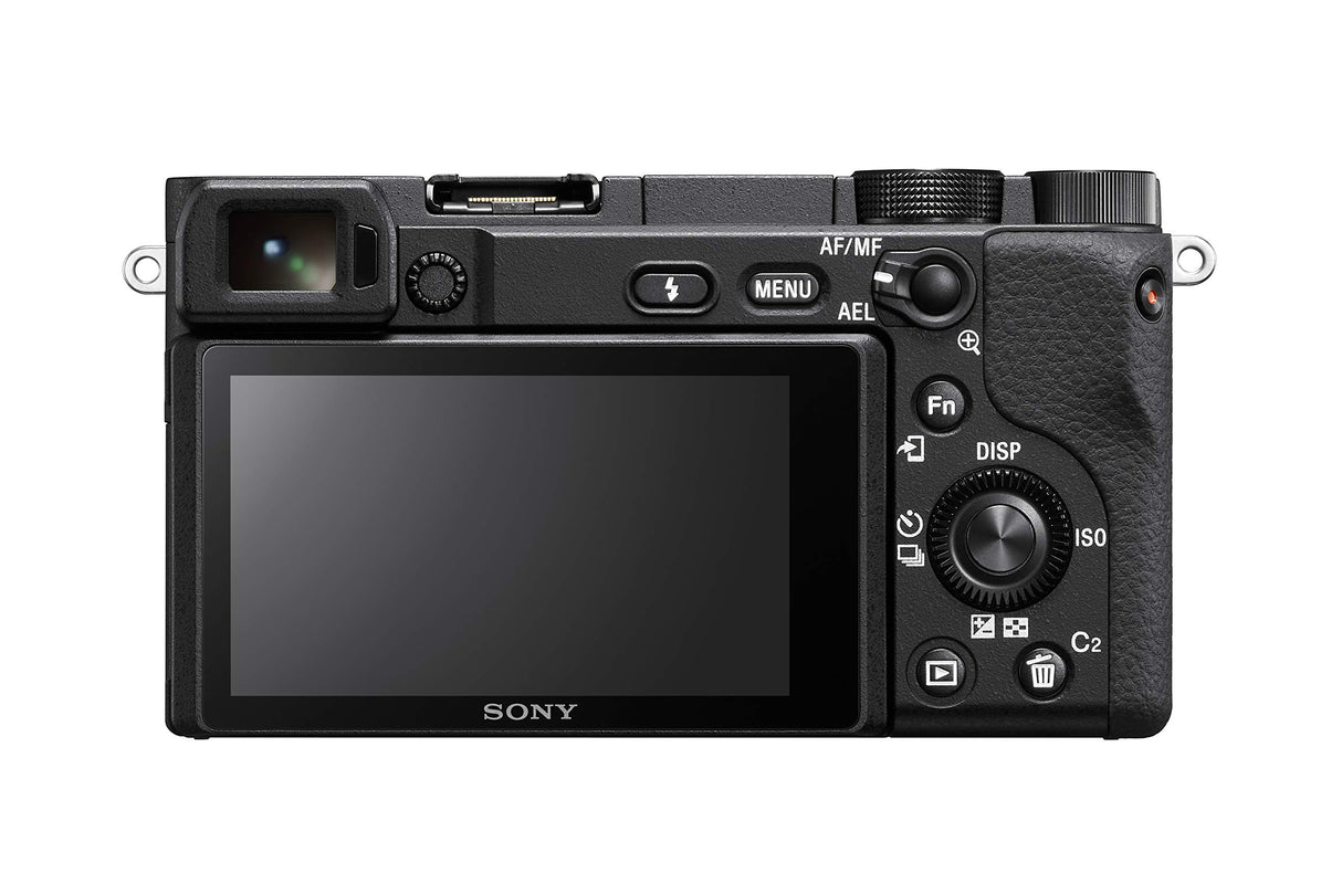 Sony ILCE6400AMB.CEC Alpha 6400 Cámara Evil APS-C con Objetivo Zoom 18-135mm f/3.5-5.6, Enfoque automático rápido 0.02s, 24.2 Megapíxeles, grabación de vídeos en 4K y Pantalla inclinable para Vlogging