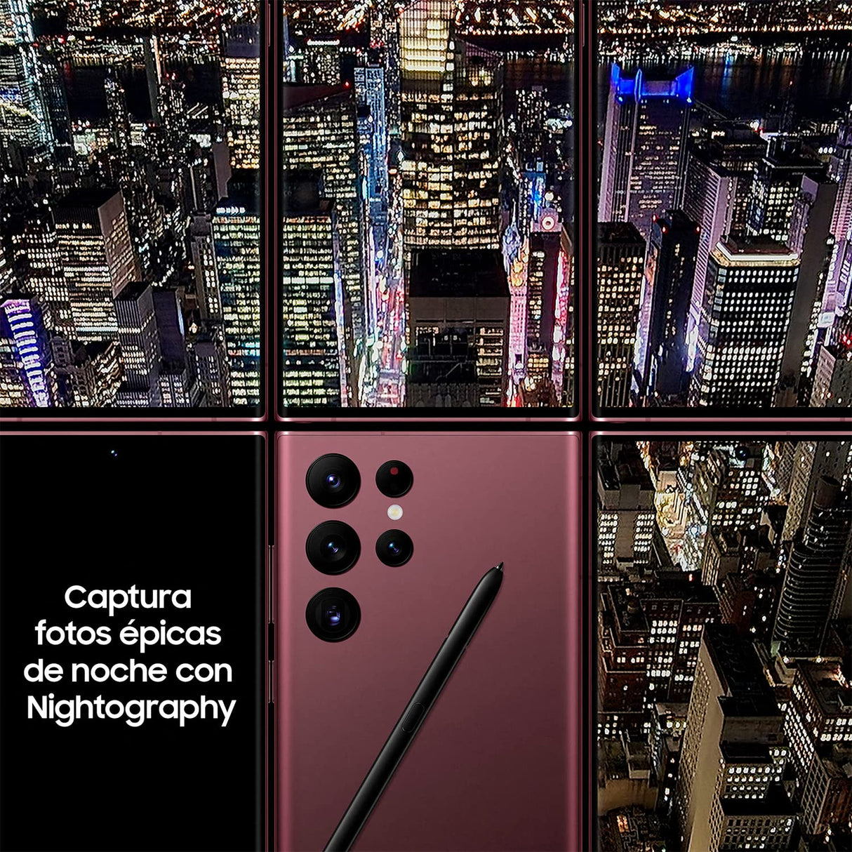 Samsung Galaxy S22 Ultra 5G (512 GB) Phantom Negro + Cargador – Teléfono móvil libre, Smartphone Android (Versión Española)