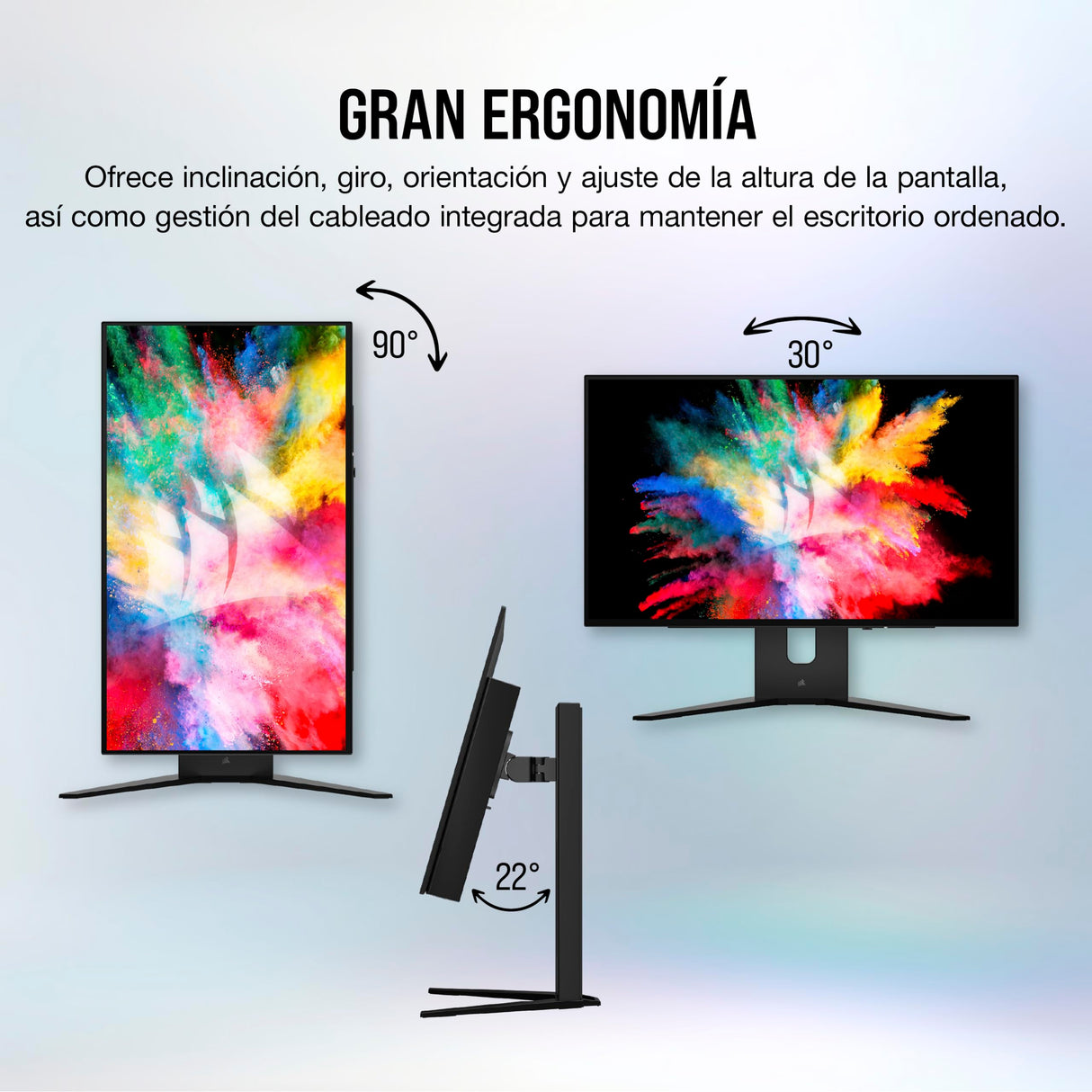 Corsair XENEON 27QHD240 27 Pulgadas OLED Monitor para Juegos - 2560 x 1440, 240Hz, 0.03ms, Compatible NVIDIA G-Sync, AMD FreeSync™ Premium, DisplayHDR10, HDMI 2.1 - Negro