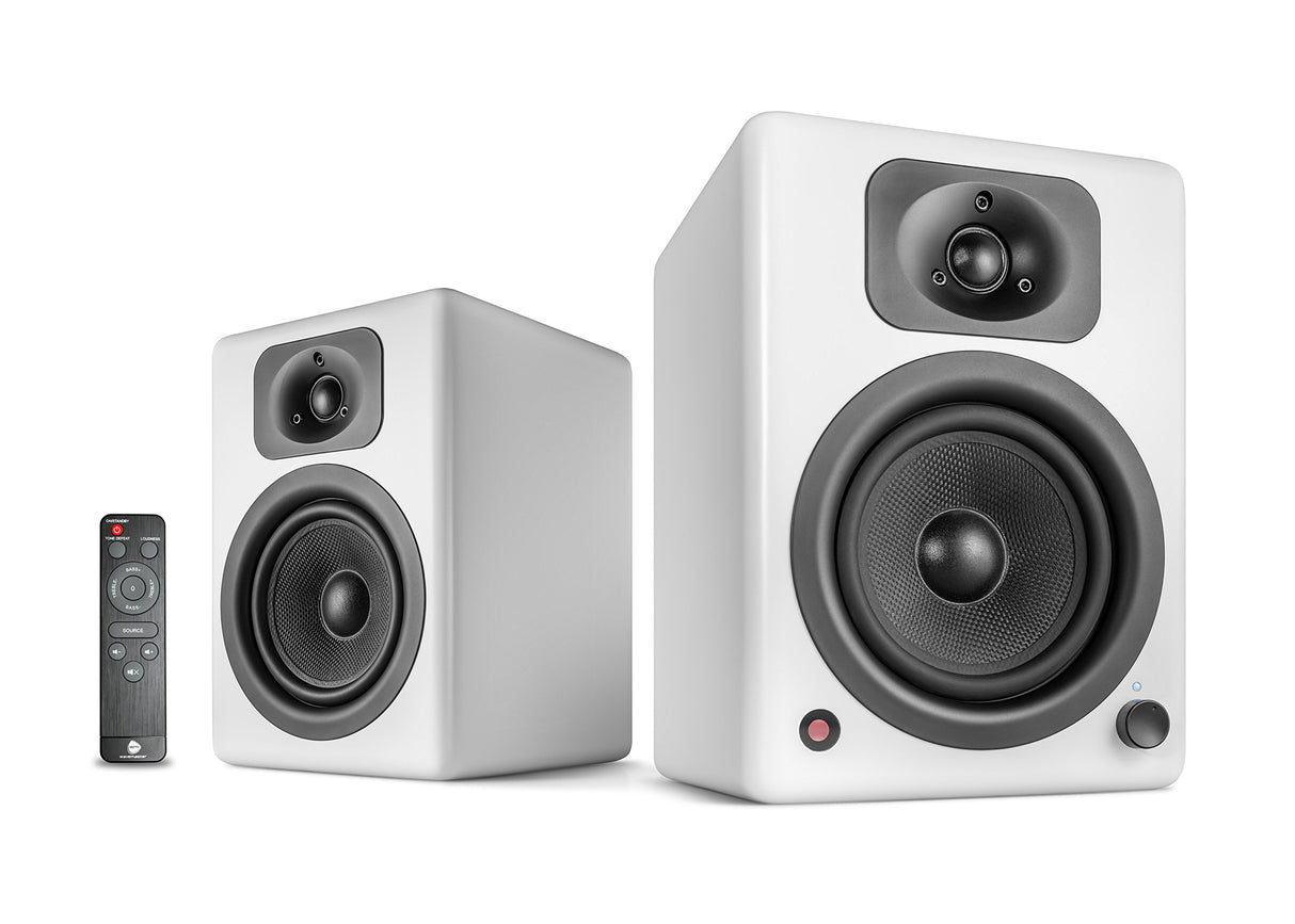 Wavemaster Two Neo - Altavoces de estantería 2.0 (60 W) con Bluetooth, color blanco suave