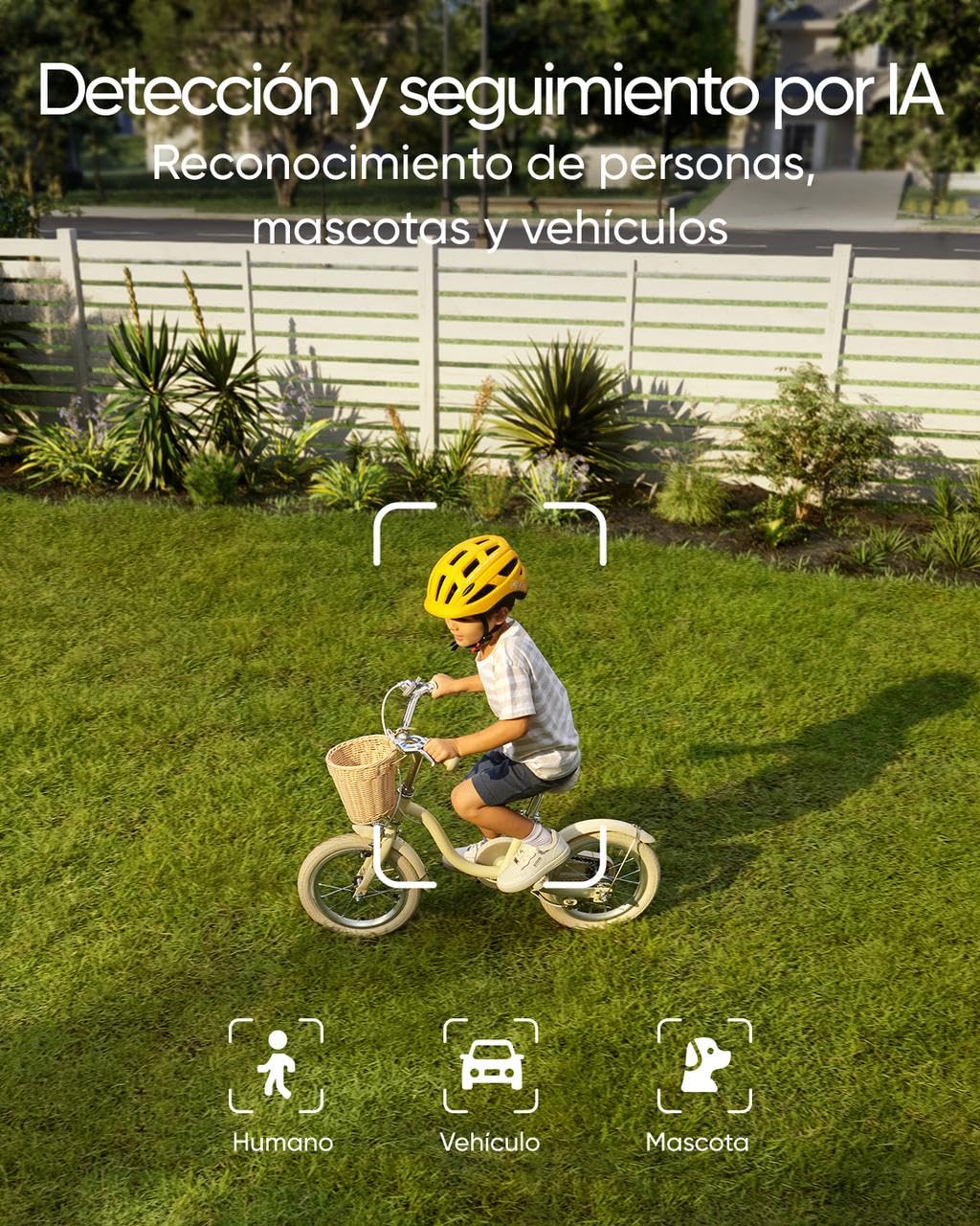 eufy Security Floodlight Camera E340 con Cable, Giro de 360° e inclinación, grabación ininterrumpida, cámara Doble, Compatible con HomeBase 3, Almacenamiento Local, sin cuota mensual