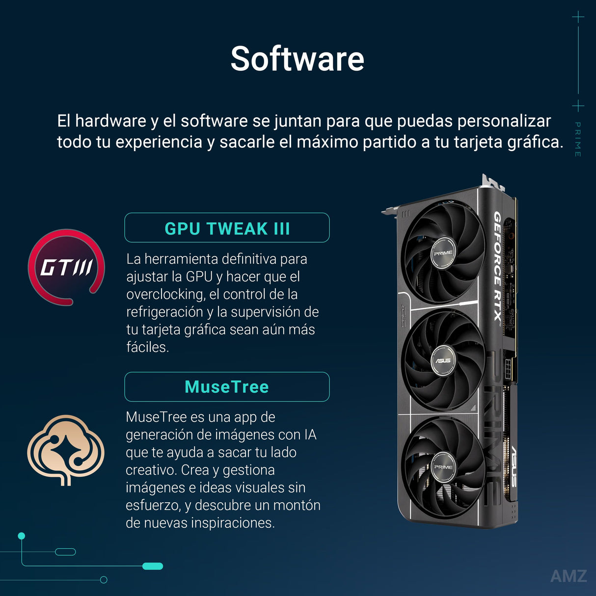 ASUS Prime GeForce RTX 5060 Ti 16GB GDDR7 OC Edition - Tarjeta gráfica preparada para SFF (PCIe 5.0, 16GB GDDR7, HDMI/DP 2.1, 2,5 Ranuras, Ventiladores Axial-Tech, Dual BIOS)