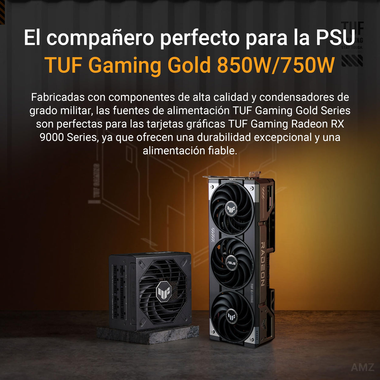 ASUS TUF Gaming Radeon RX 9070 OC Edition 16GB GDDR6, Tarjeta gráfica Gaming (PCIe 5.0, 16GB GDDR6, HDMI/DP 2.1, 3.125 Ranuras, Grado Militar, Revestimiento PCB, Ventiladores axial-Tech)