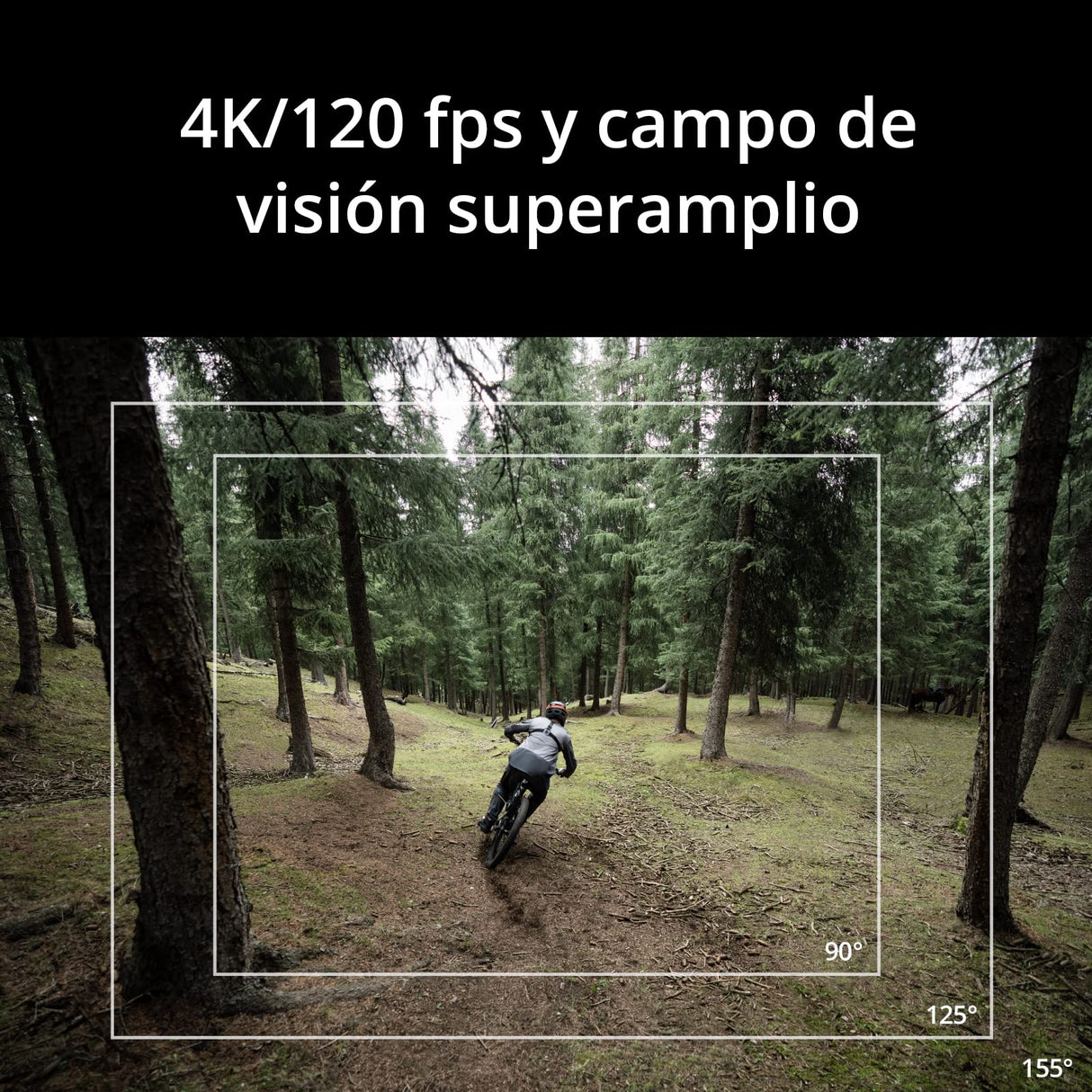 DJI Pack Estándar Osmo Action 3 - Cámara de acción 4K, FOV superamplio, HorizonSteady, soporte vertical de liberación rápida, sumergible a 16 m, dos pantallas táctiles