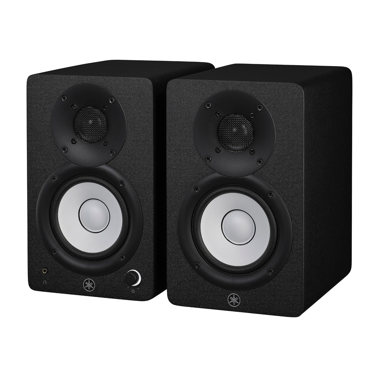 Yamaha HS4 Monitores de Estudio – Par de Altavoces Activos Compactos de 2 Vías Potenciados, Bass-Reflex 4.5" 52W, con Control de Sonido Avanzado, para Producción Musical y Edición de Video - Negro