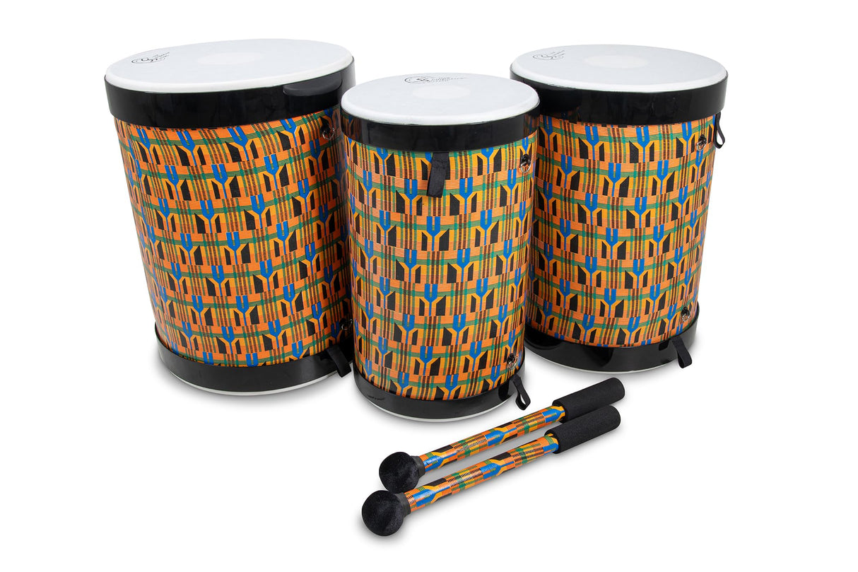 Toca Freestyle II Djun Djun Juego de 3 paños Kente de 12"/14"/16" TSSNDD-3PCK-FDP