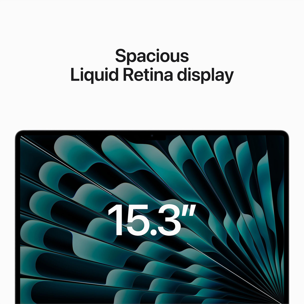 Apple 2023 MacBook Air (de 15 polegadas, Processador M2 da Apple com CPU 8‑Core e GPU 10‑Core, 8GB Memória unificada, 256 GB) - Prateado