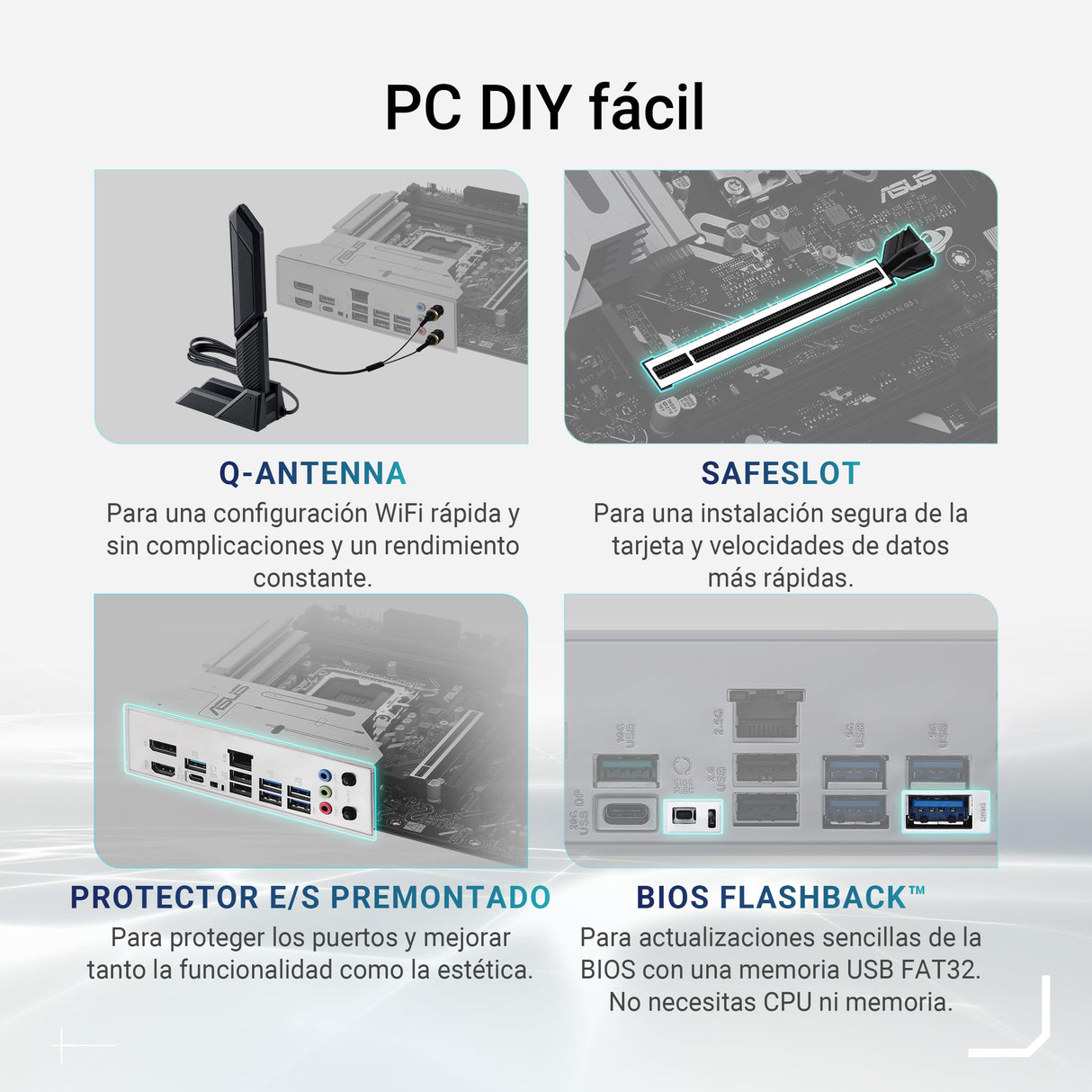 ASUS Prime Z890M-PLUS WiFi - Placa Base mATX, 10+1+2+1 (80 A) etapas de Potencia, PCIe 5.0 Compatible con GPU de última generación, Puerto USB Tipo-C a 20 Gbps, 3 Ranuras M.2, Wi-Fi 7, Q-Antenna