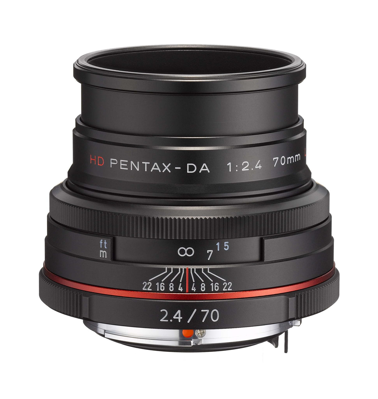 Pentax DA 70 mm F2.4 AL LTD HD - Objetivo para cámaras réflex Pentax Bayoneta K, Negro