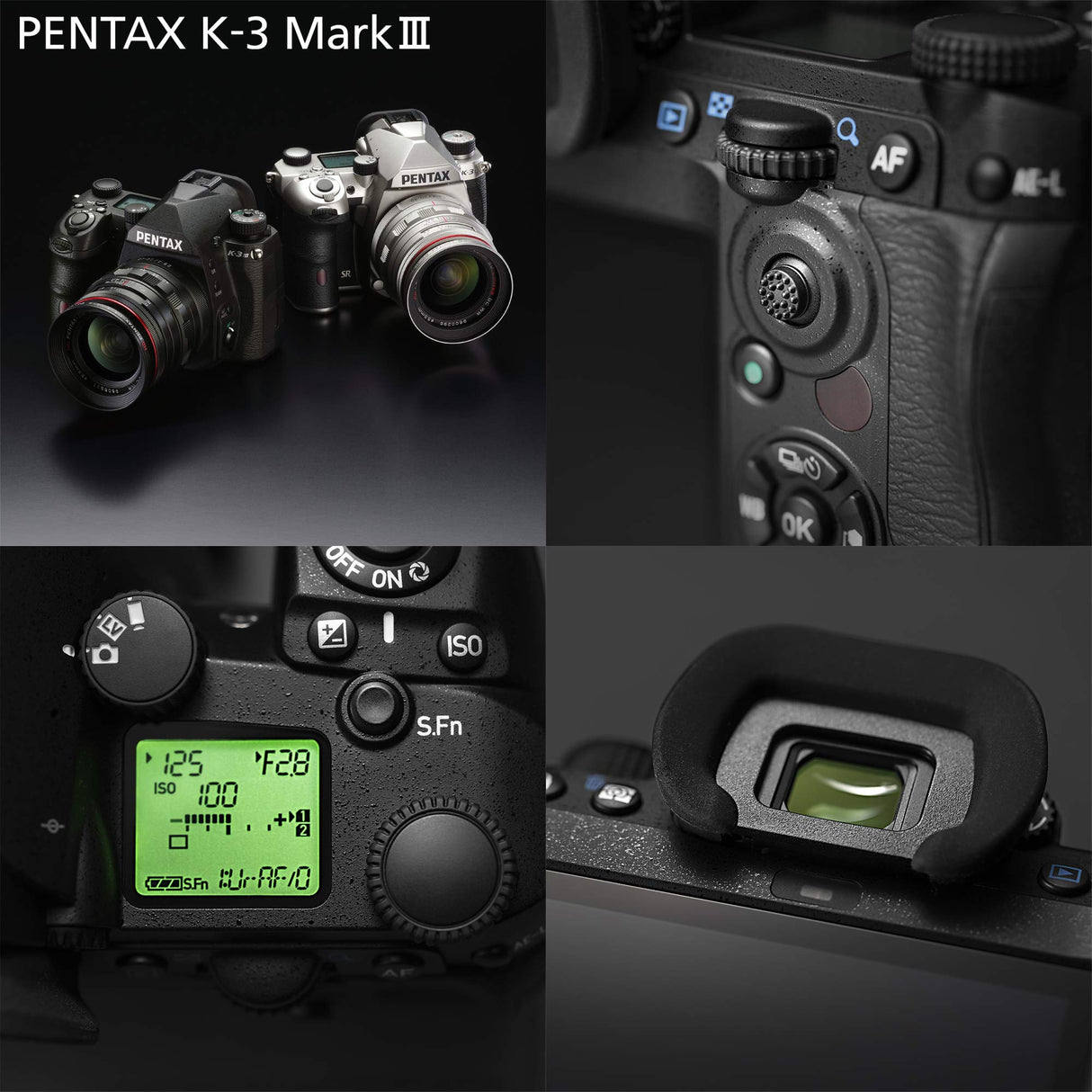 Pentax Cuerpo cámara K-3 Mark III, Negro