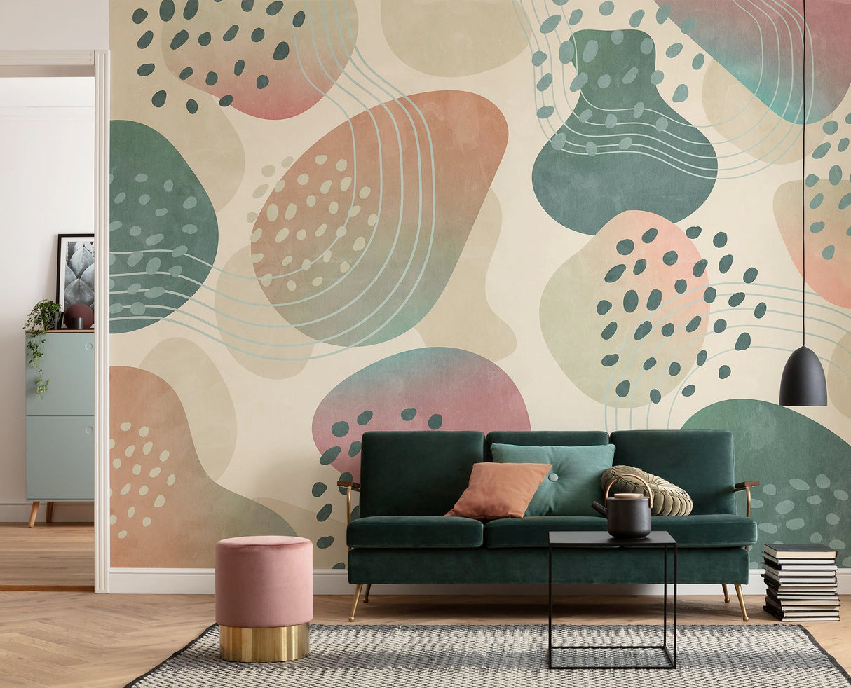 Komar Papel pintado fotográfico de fieltro Bohorama – Tamaño 350 x 250 cm – Papel pintado, decoración de pared, salón, dormitorio, oficina