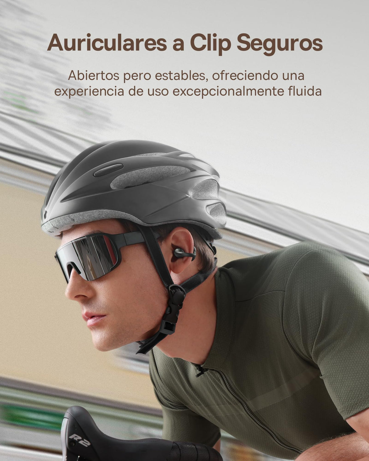 Baseus MC1 Auriculares Abiertos, Auriculares Bluetooth con Clip & 40H de Autonomía, Calidad de Sonido HiFi Bass Ai, Cómodos & Ligeros (5,2 g), Clip con Protección IP57 contra el Polvo & el Agua