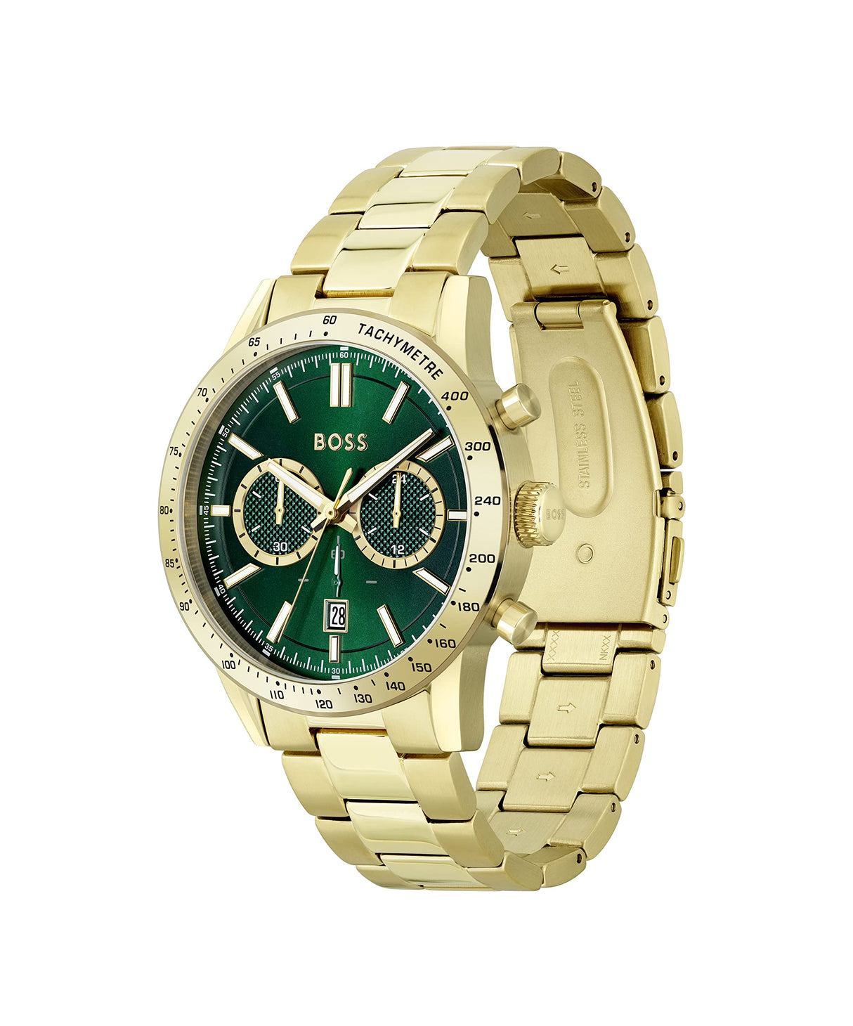 BOSS Reloj Cronógrafo de Cuarzo para Hombre con Correa en Acero Inoxidable Dorado - 1513923