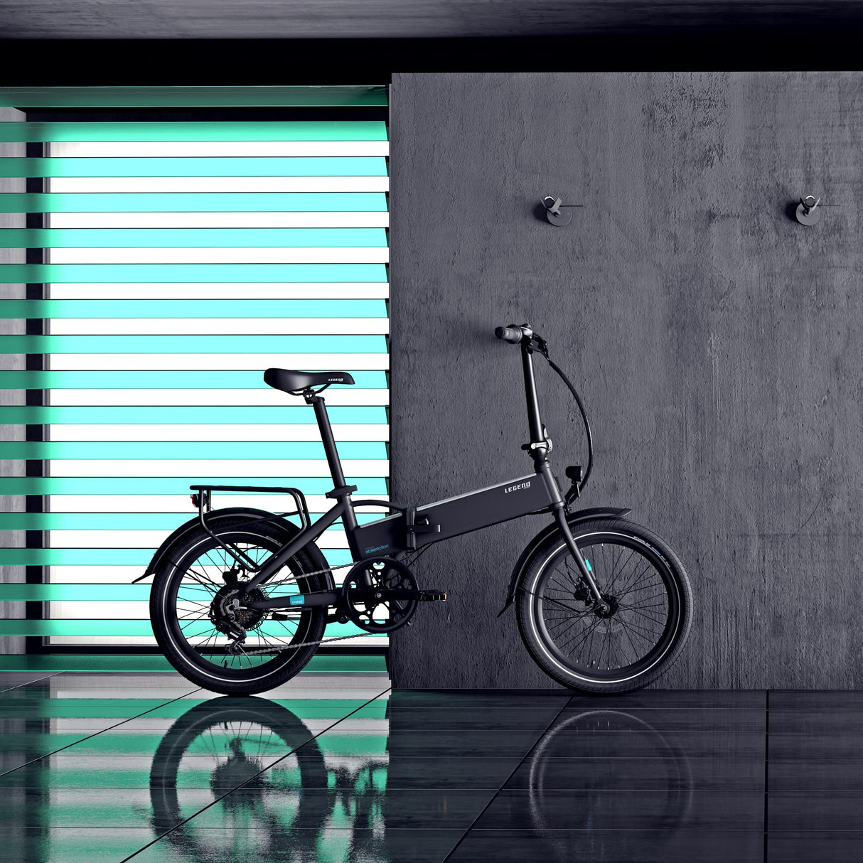 LEGEND EBIKES Monza Bicicleta Eléctrica Plegable Batería Extraíble 25km/h, 36V 14Ah, E Bike 6 Velocidades 250W, Bicicleta Electrica Ruedas 20" Bicicletas Electricas Frenos Hidráulicos, Bici Azul