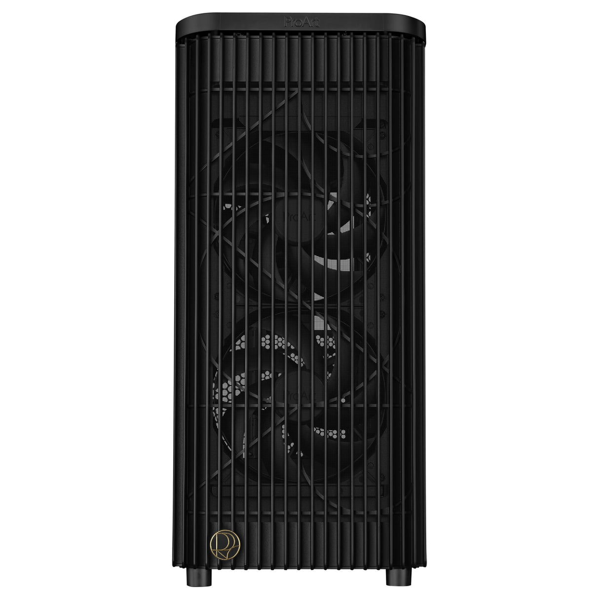 ASUS ProArt PA401, Chasis ATX con Panel de Vidrio Templado, Compatible con GPU de hasta 314 mm, Dos Ventiladores de 160 mm, Bloqueo del Panel Lateral, Soporte para Fuente de alimentación extraíble