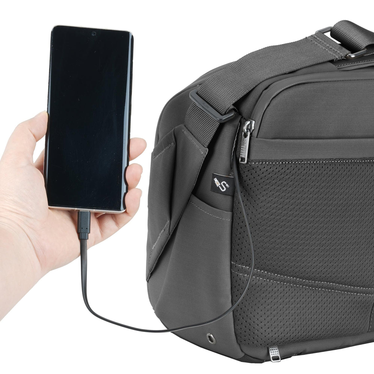Vanguard Veo Metro S9L BK - Bolsa de fotógrafo para cámara, Objetivos y portátil o Tablet de 13 Pulgadas, Negro