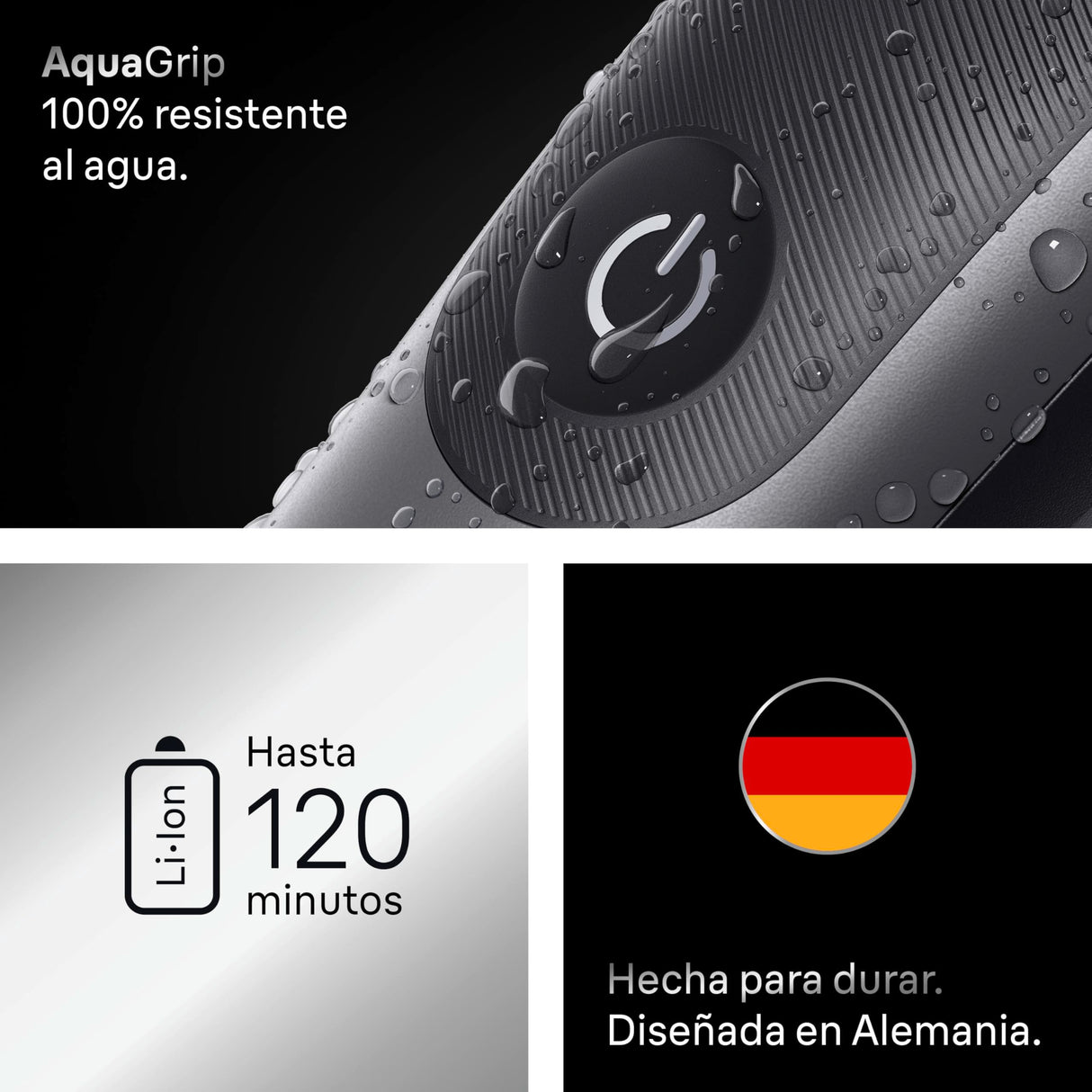 Braun Recortadora Todo En Uno Series 7 AIO7545, Kit De Styling 12en1 Para Barba, Pelo, Orejas, Nariz y Cuerpo, 14 Longitudes, 120 Min De Autonomía, Gris, El embalaje puede variar
