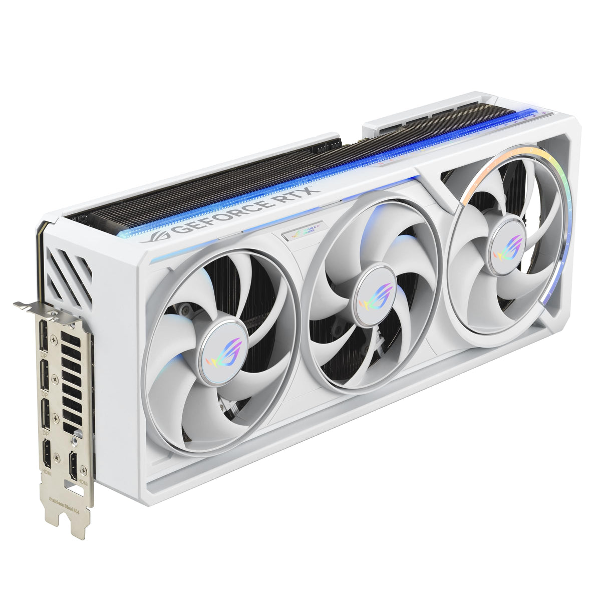 ASUS ROG Astral GeForce RTX 5090 White OC Edition, Tarjeta gráfica Gaming, PCIe 5.0, 32GB GDDR7, HDMI/DP 2.1, 3.8 Ranuras, 4 Ventiladores Axial-Tech, Almohadilla térmica de Cambio de Fase