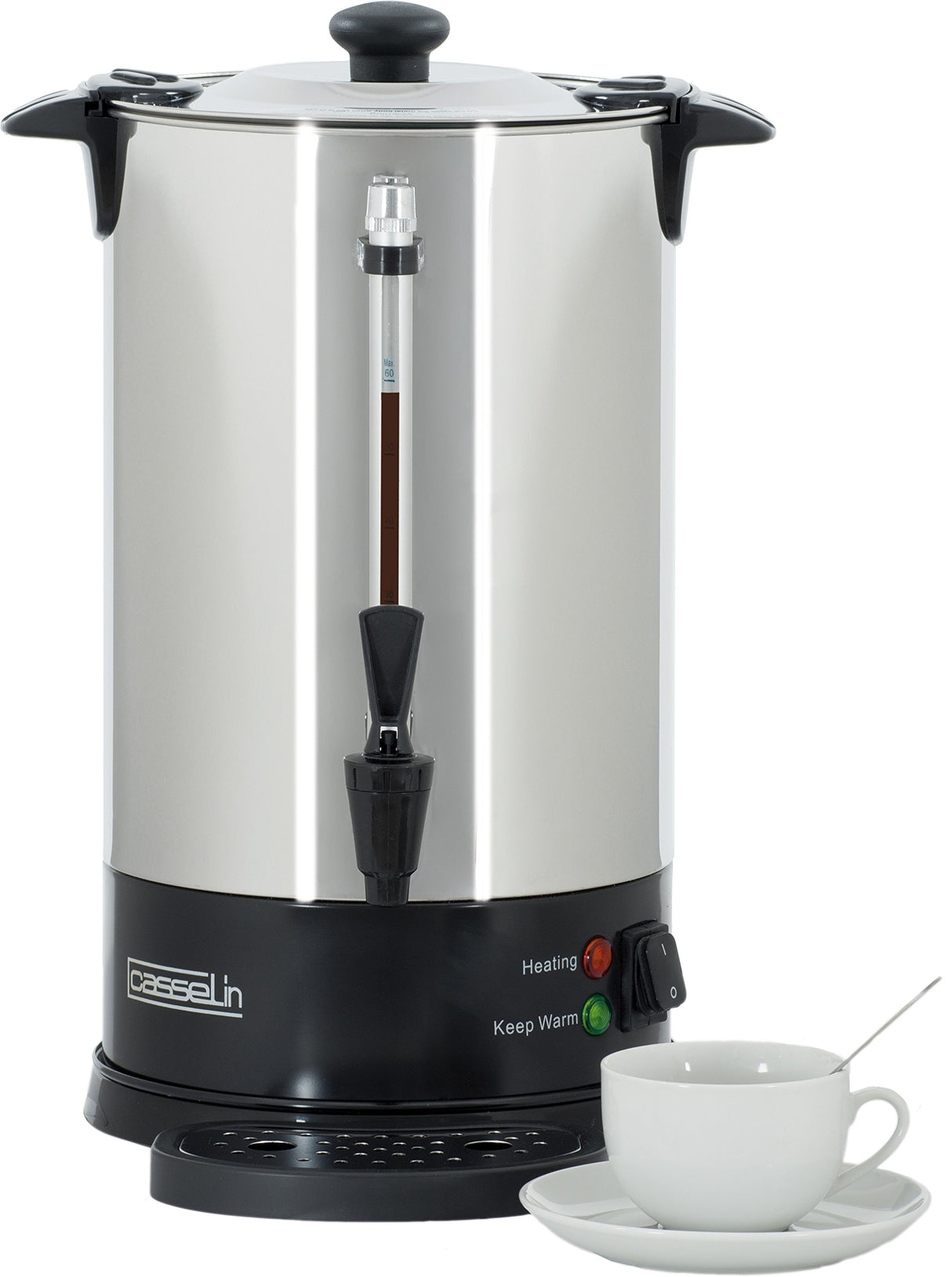 CASSELIN CPC60S - Percolador de café, acero inoxidable