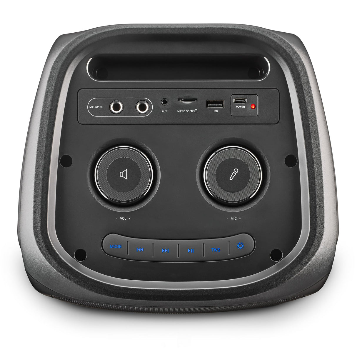 NGS Wild Temper Altavoz Portátil Inalámbrico con Batería Bluetooth/USB/AUX IN 200W Negro