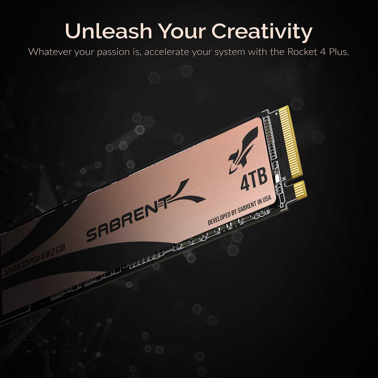 SABRENT PS5 SSD 4TB, M.2 SSD 4TB, PCIe 4.0 M.2 SSD, NVMe 4TB, Gen4 M.2 2280, Velocidades SSD internas de hasta 7100 MB/s Rocket 4 Plus Extreme Performance, 5 años de garantía (SB-RKT4P-4TB)