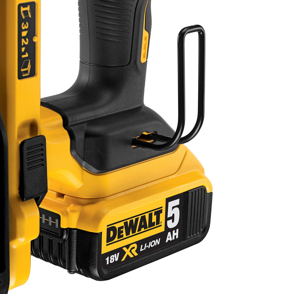 DEWALT DCN890P2-QW - Clavadora de Hormigón sin escobillas XR 18V con 2 baterías Li-Ion 5,0Ah para clavos 15° de 2,6-3,7mm diámetro y 13-57mm largo