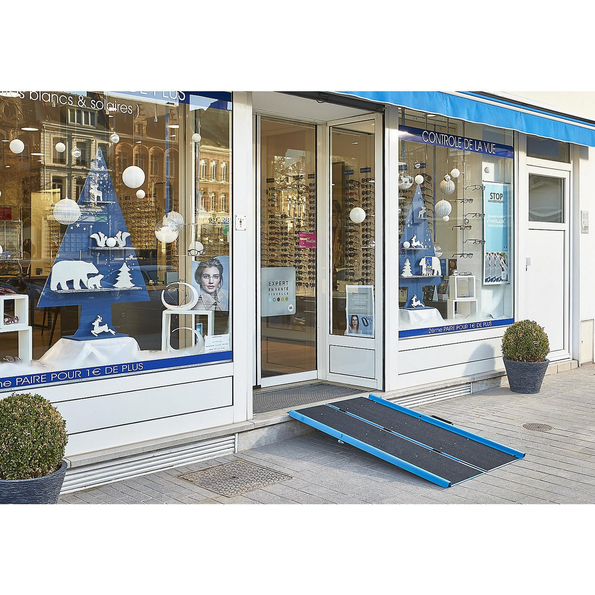 Mottez a380 C10 rampa de acceso, negro/azul, 1.06 M