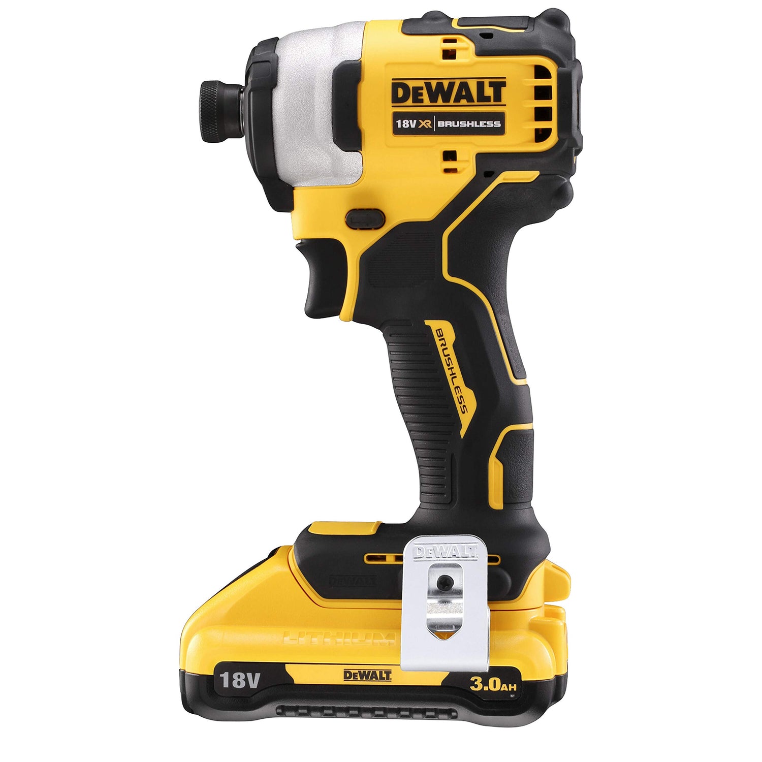 DEWALT DCF809L2T-QW - Atornillador Impacto sin escobillas XR 18V 1/4" 190Nm con 2 baterías Li-Ion 3,0Ah con maletín TSTAK