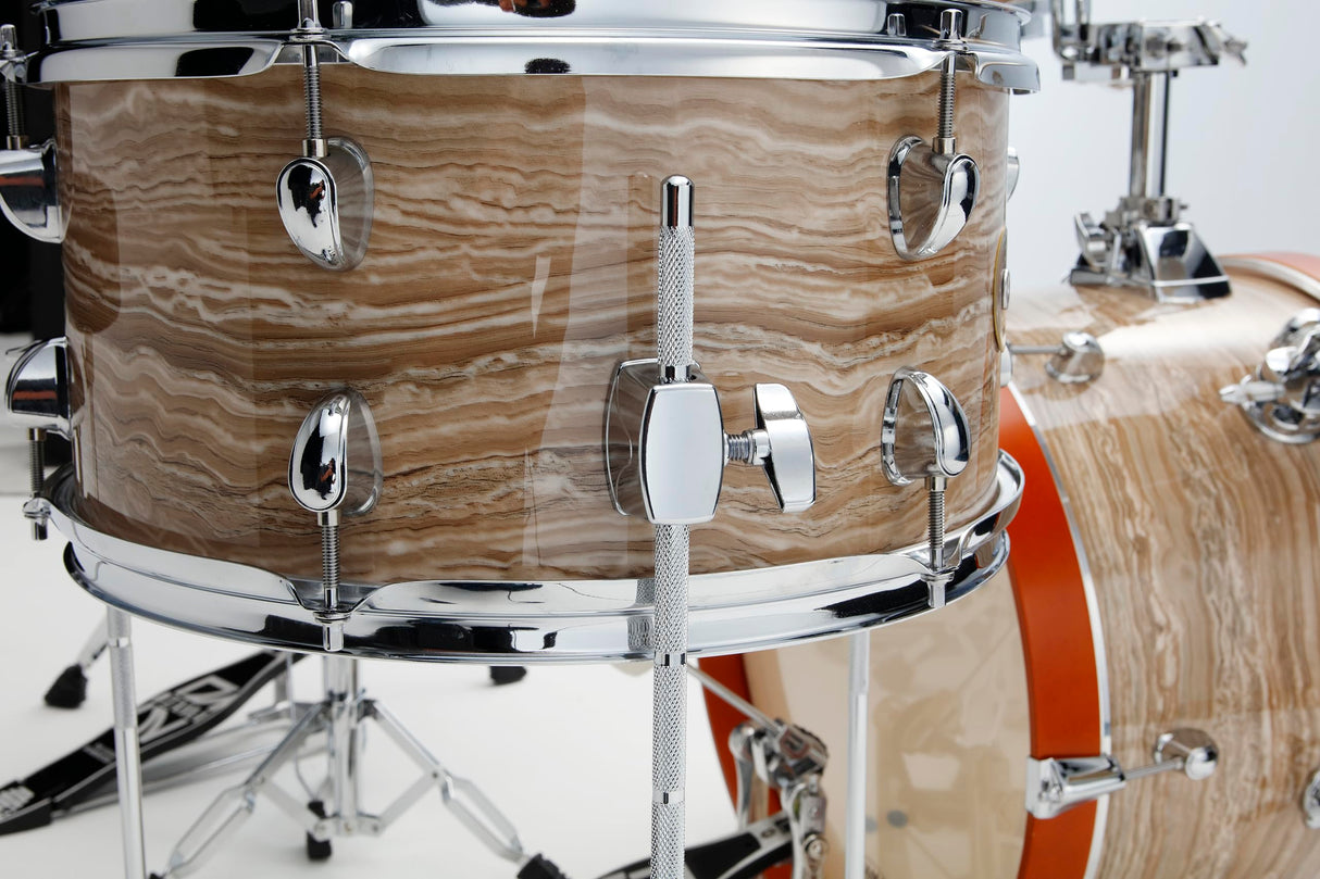 TAMA Kit de carcasa Club Jam 4 piezas - envoltura de mármol crema/cromo HW