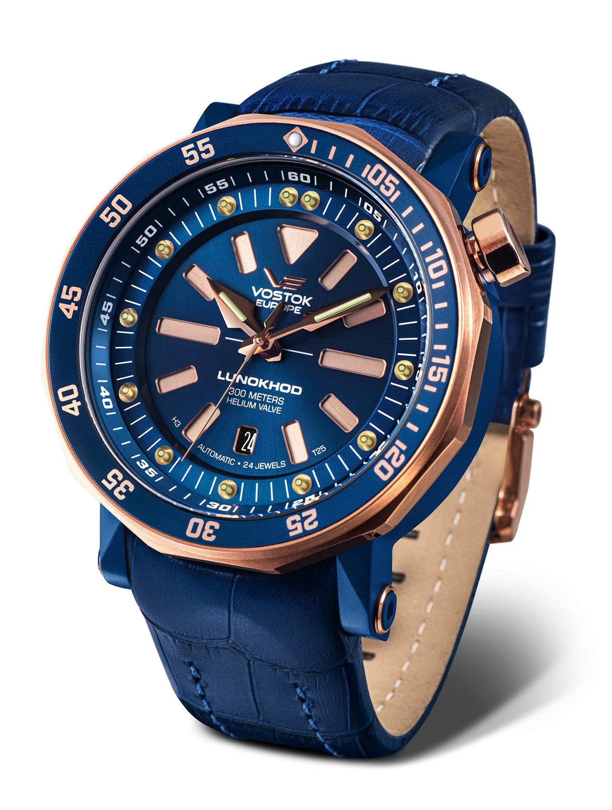 Vostok Europe Reloj Analógico para Hombres de Automático con Correa en Cuero 620E632