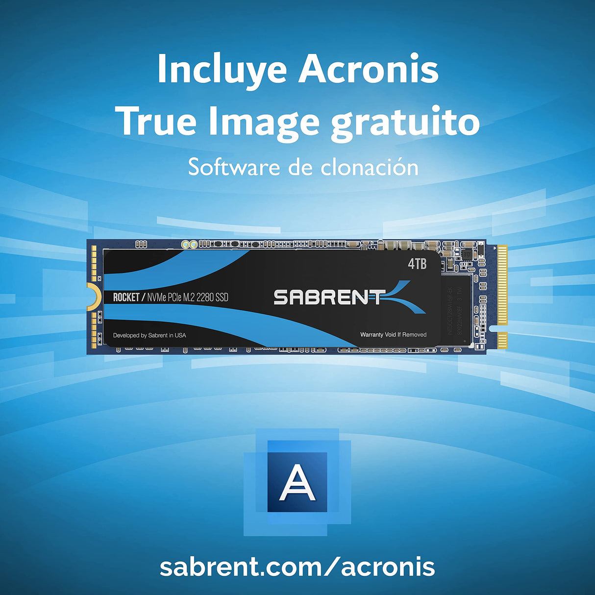 SABRENT SSD 4TB, M.2 SSD 4TB, NVMe 4TB PCIe M.2 2280, Velocidades internas de SSD de hasta 3450 MB/s, Rendimiento Extremo, Distribuidor Autorizado 5 años de garantía (SB-ROCKET-4TB)