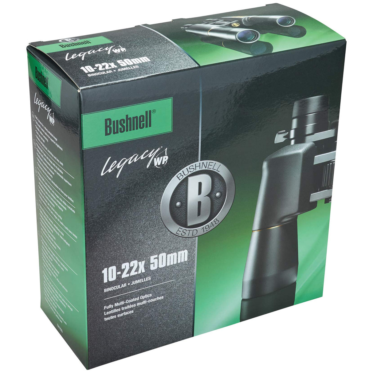 Bushnell - Legacy - 10-22x50 - Negro - Prisma Porro - impermeables - Prismáticos con zoom - 121225