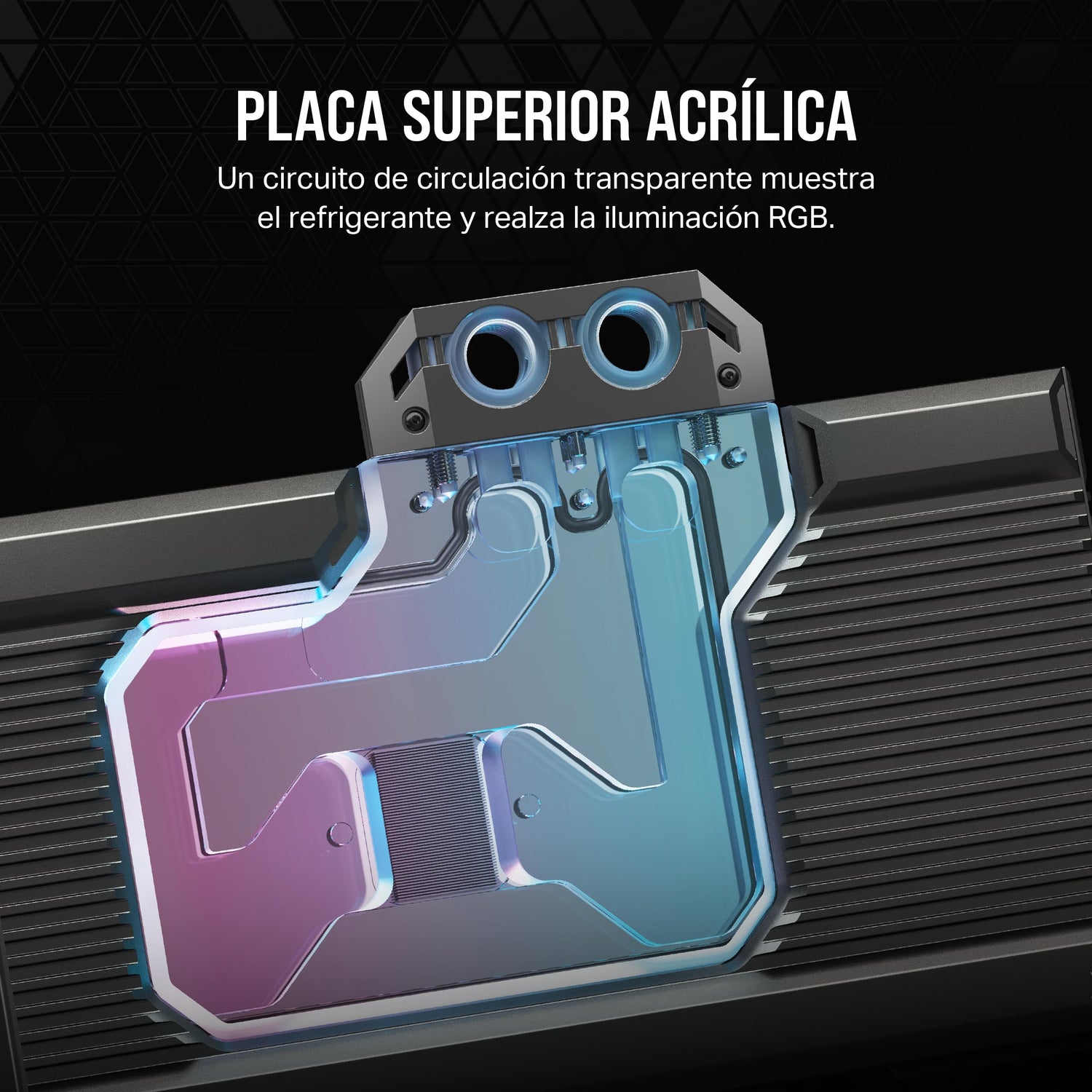 CORSAIR Hydro X Series iCUE Link XG7 RGB 4080 Strix/TUF Bloque de Agua para GPU - para Tarjetas MSI GeForce RTX 4080 Gaming Strix/TUF - Negro
